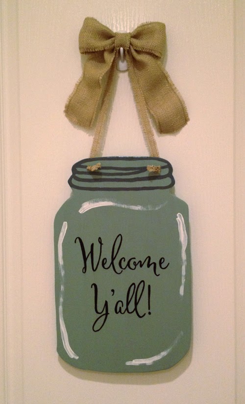 Crocus Lane Ya'll Mason Jar Door Hanger Tutorial