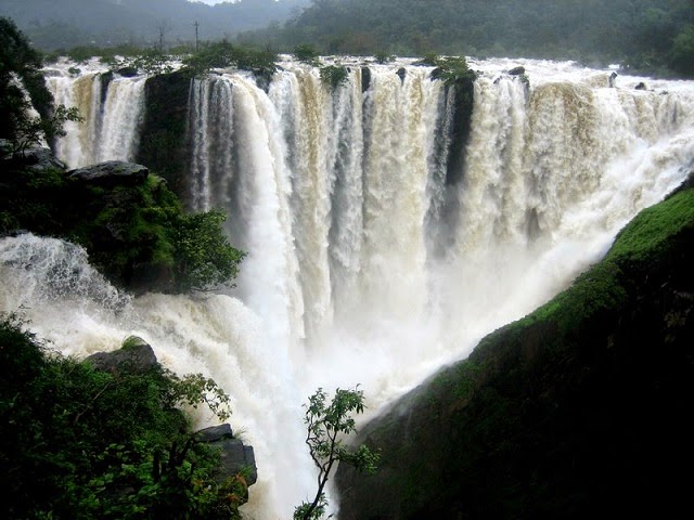 Jog Falls- Gushes in Color White