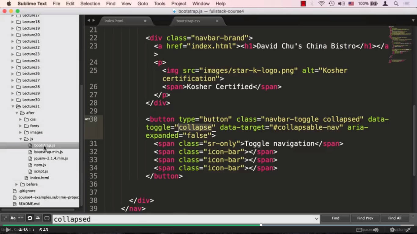 Coding Button for Future Collapsible Menu | HTML - CSS - And Javascript ...