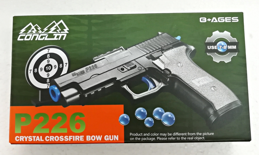 BongBongIdea TOY PISTOL GUN WITH JELLY BULLET ELECTRIC AUTO FIRE