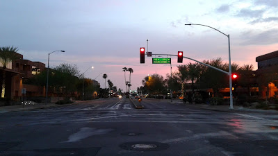 Scottsdale Road at Indian School Rd (5:38 AM MST)