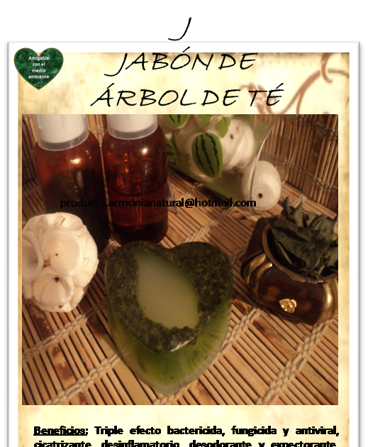 NATURALEZA PARA TÍ JABÓN DE GLICERINA DE ARBOL DE TÉ