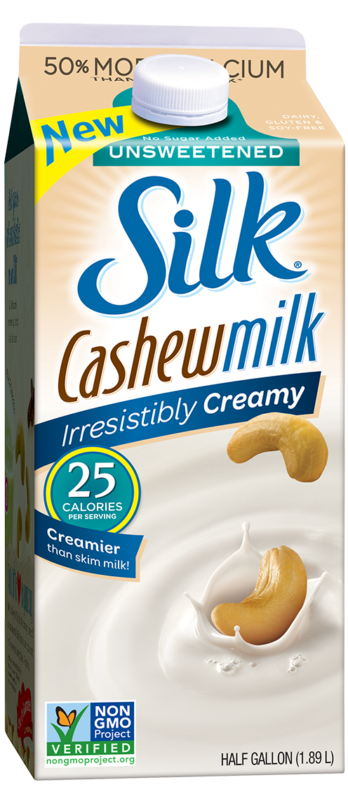 Silk Cashew Milk is a Dairy free and Non-GMO milk alternative. 