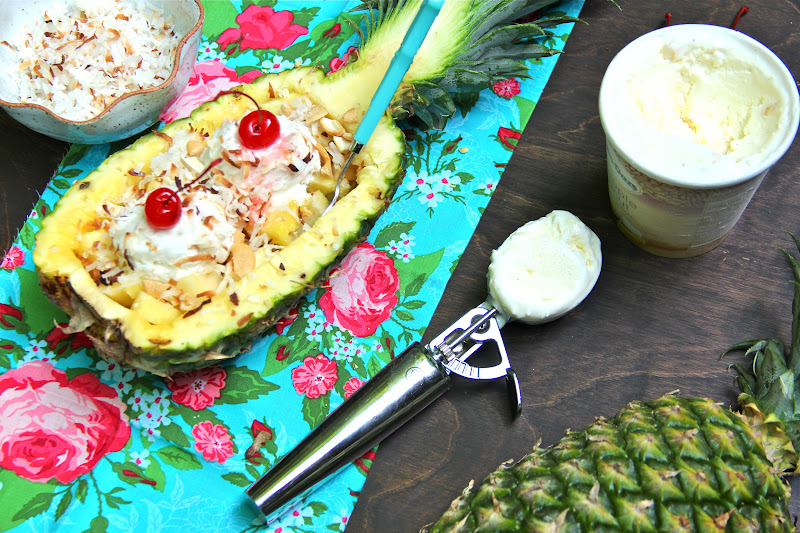 ValSoCal Grilled Pineapple with Coconut Ice Cream
