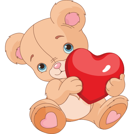 Bear with Red Heart