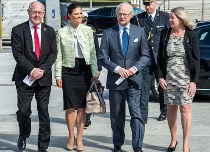 Crown Princess Victoria of Sweden and King Carl XVI Gustaf of Sweden