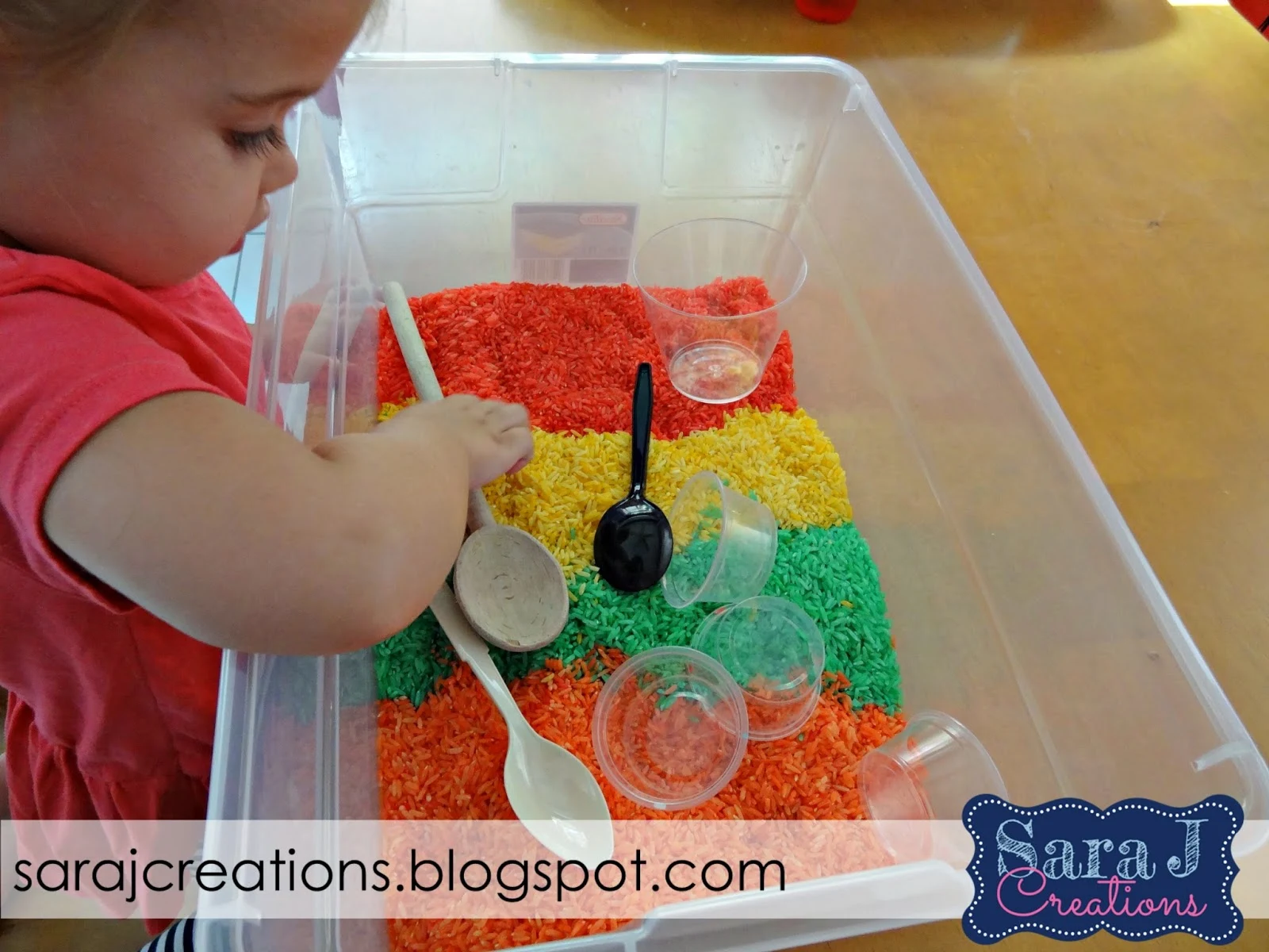 Fall sensory bin activities with free printable matching pictures card game.