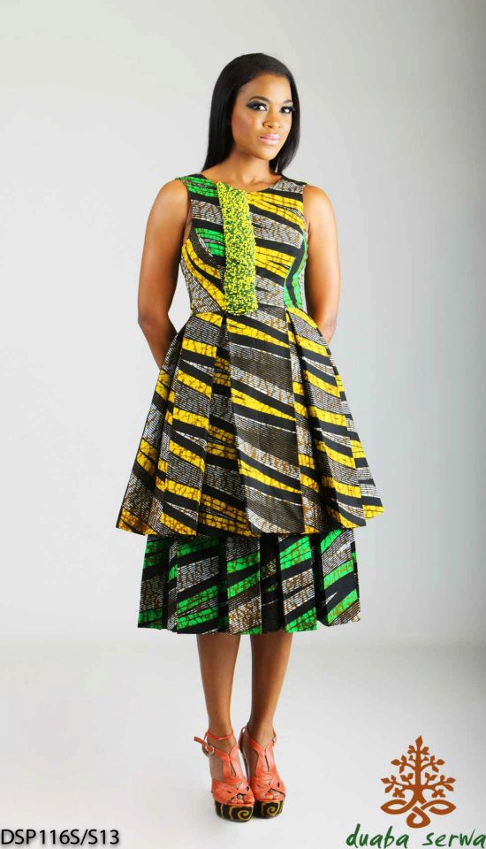 kitenge dress and modele de pagne africain sur ciaafrique by Duaba Serwa