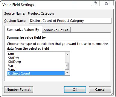 Excel Vba Tips Count Distinct Values Using Pivot Table
