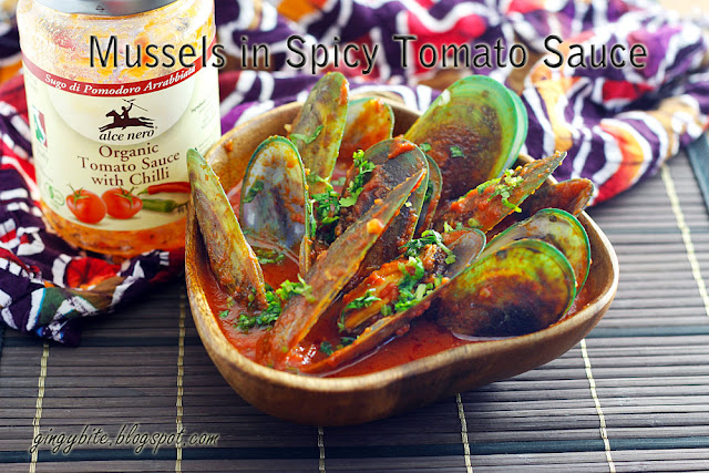Mussels in Spicy Tomato Sauce / Arrabbiata 辣味番茄酱贻贝+ Alce Nero & SHC Giveaway!