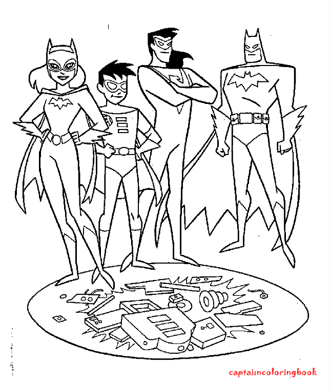 Batman Beyond Coloring book Free - Coloring Page