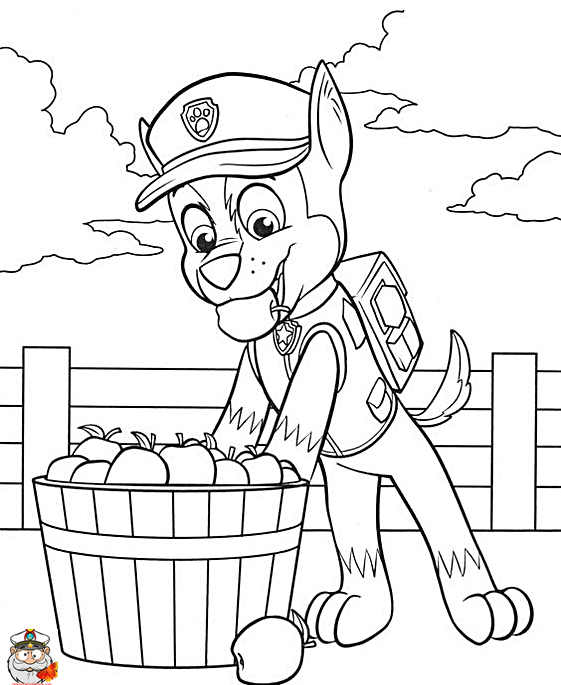 And Coloring Pages Paw Patrol Chase Cruiser Coloring Pages