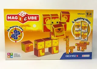 The box of Geomag safari available to win in the giveaway