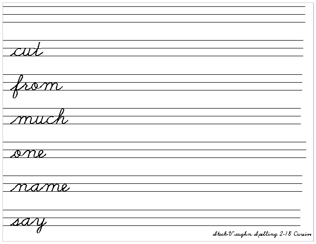 Cursive Handwriting Sentences | Hand Writing