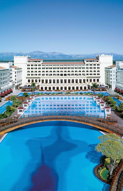 The Mardan Palace is a luxury hotel in Lara, Antalya, Turkey, built by Azerbaijani businessman Telman Ismailov It is considered Europe's and the Mediterranean's most expensive luxury resort.