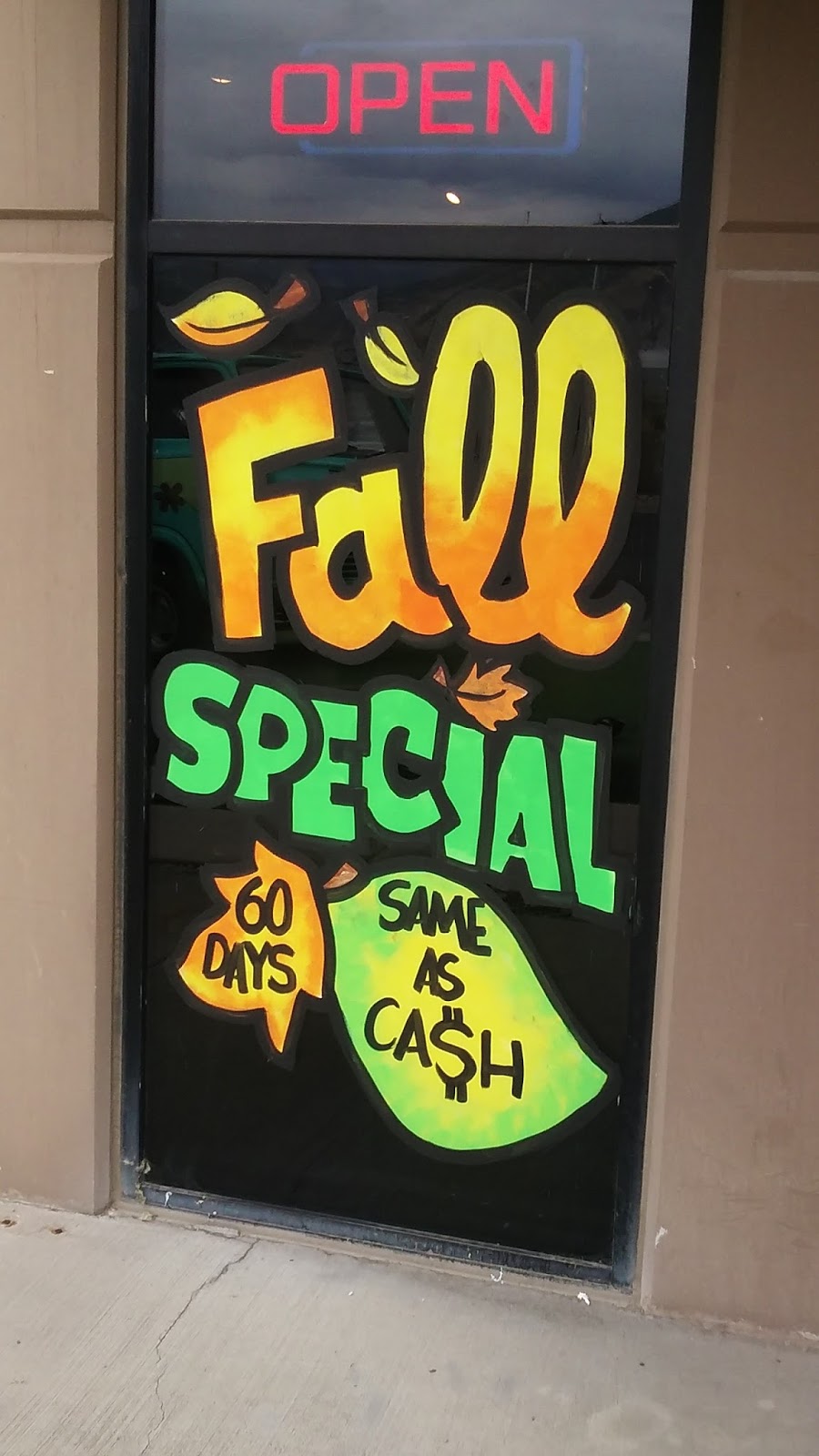 Whimsical Window Painting South Valley Floors Draper Utah Fall 2016