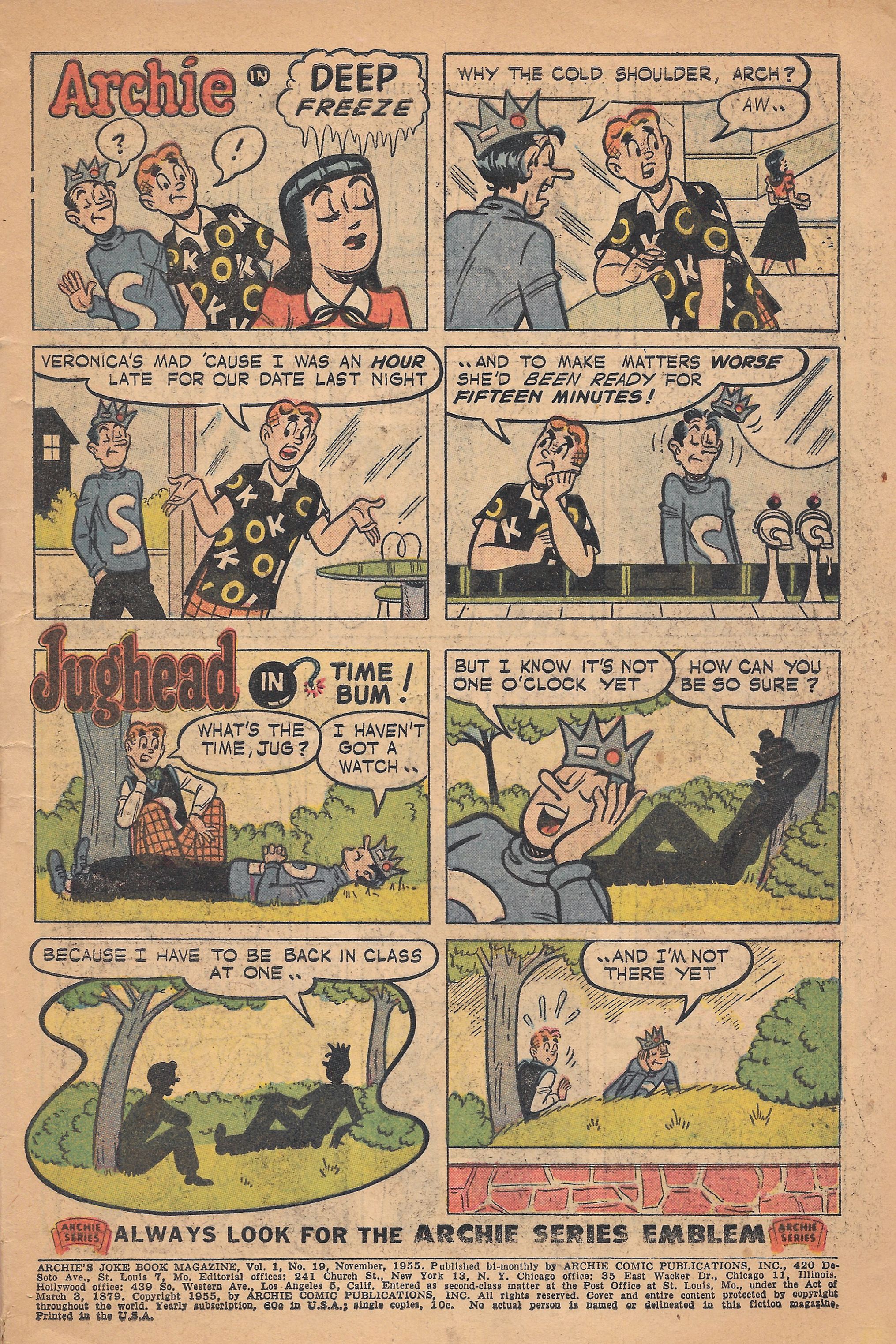 Read online Archie's Joke Book Magazine comic -  Issue #19 - 3