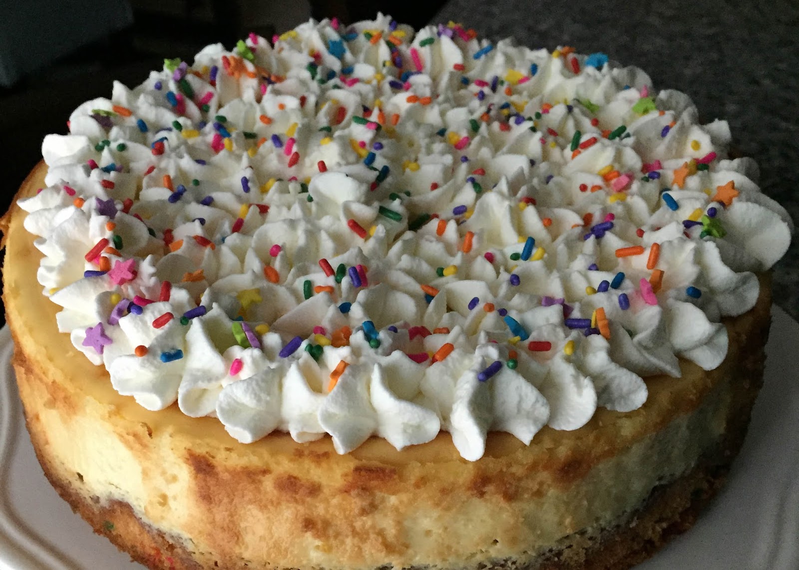 Confetti Celebration Cheesecake + Birthday Cake Hybrid Recipe Twirlerica