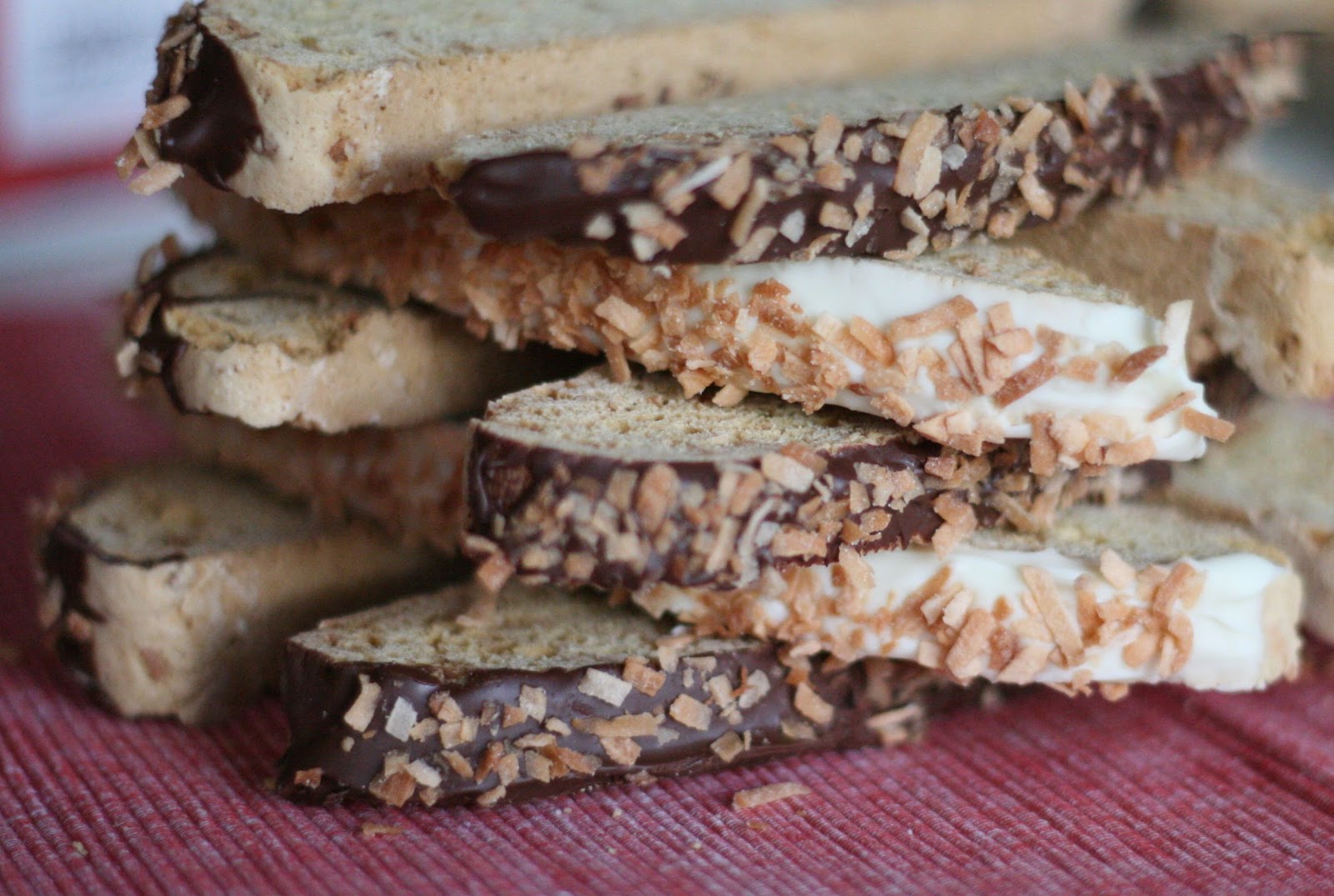 tune 'n fork Lemon and Toasted Coconut Biscotti
