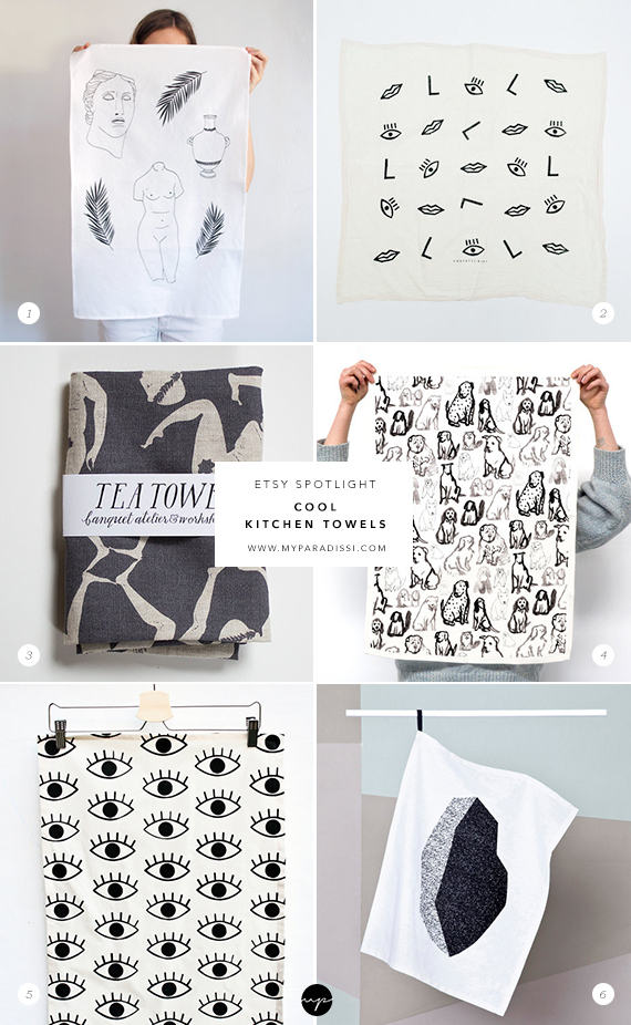 ETSY SPOTLIGHT Cool kitchen towels My Paradissi Bloglovin’