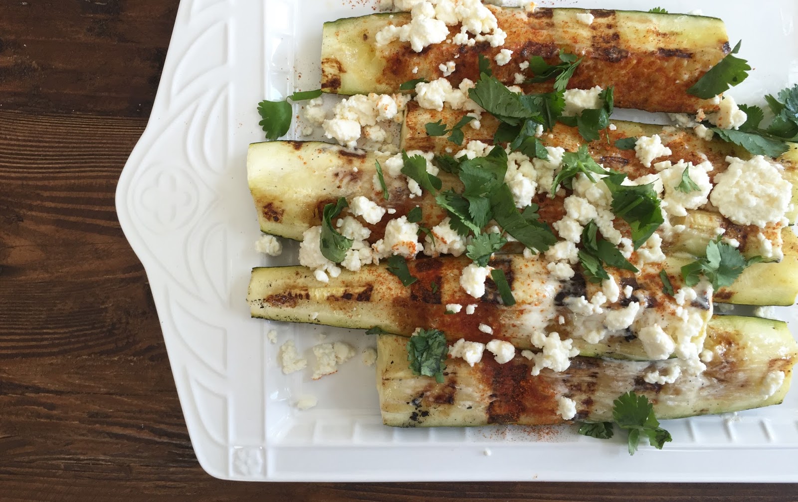 Mexican Street Corn Style Grilled Zucchini