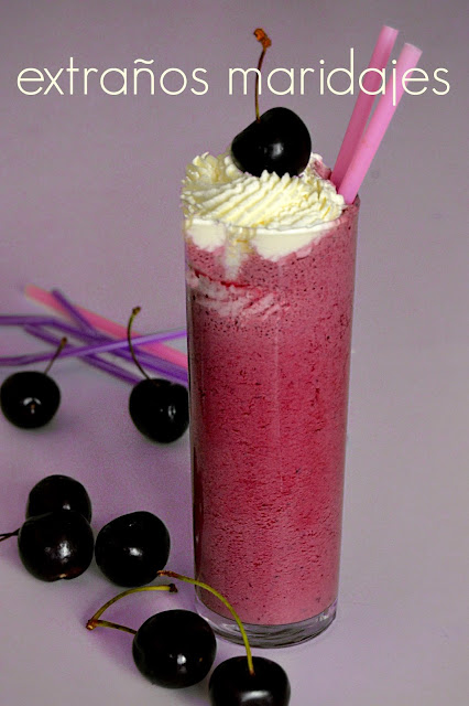 Batido De Cerezas Y Vainilla
