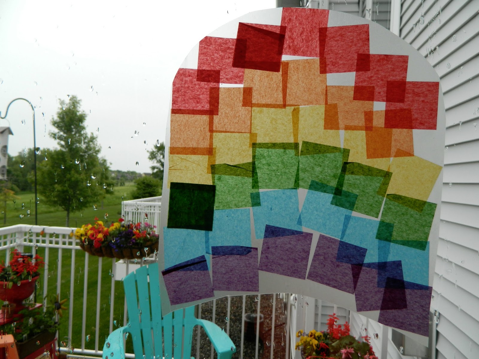 the vintage umbrella tissue paper/contact paper projects