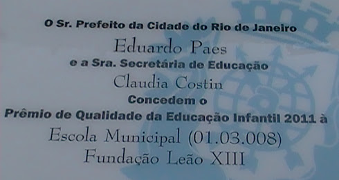 PRÊMIO QUALIDADE NA EDUCAÇÃO 2012