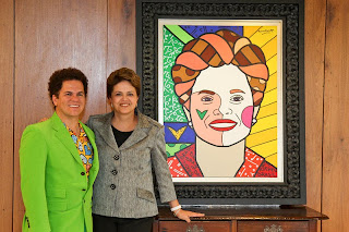 Atividade Romero Britto Tela Dilma Rousseff
