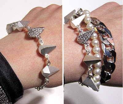 jewelmint silver swan bracelet