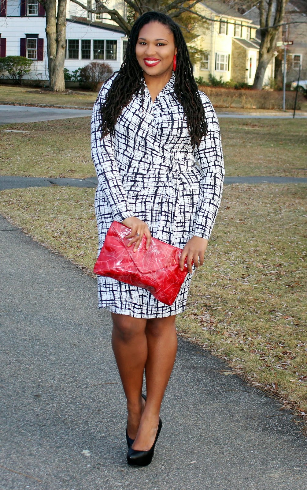 Plus size wrap dress