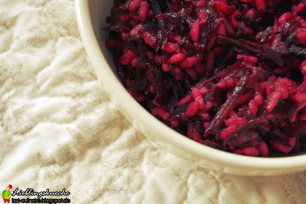 Risotto mit roter Beete