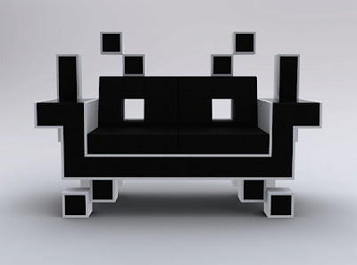 Diseño de sillón estilo video juego