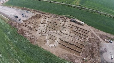 Roman villa uncovered by roadworks in Bulgaria