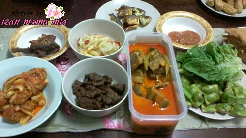 makan,makan sedap, masakan Gerik, masakan kampung yang sedap, makan tengahari, sambal belacan, 