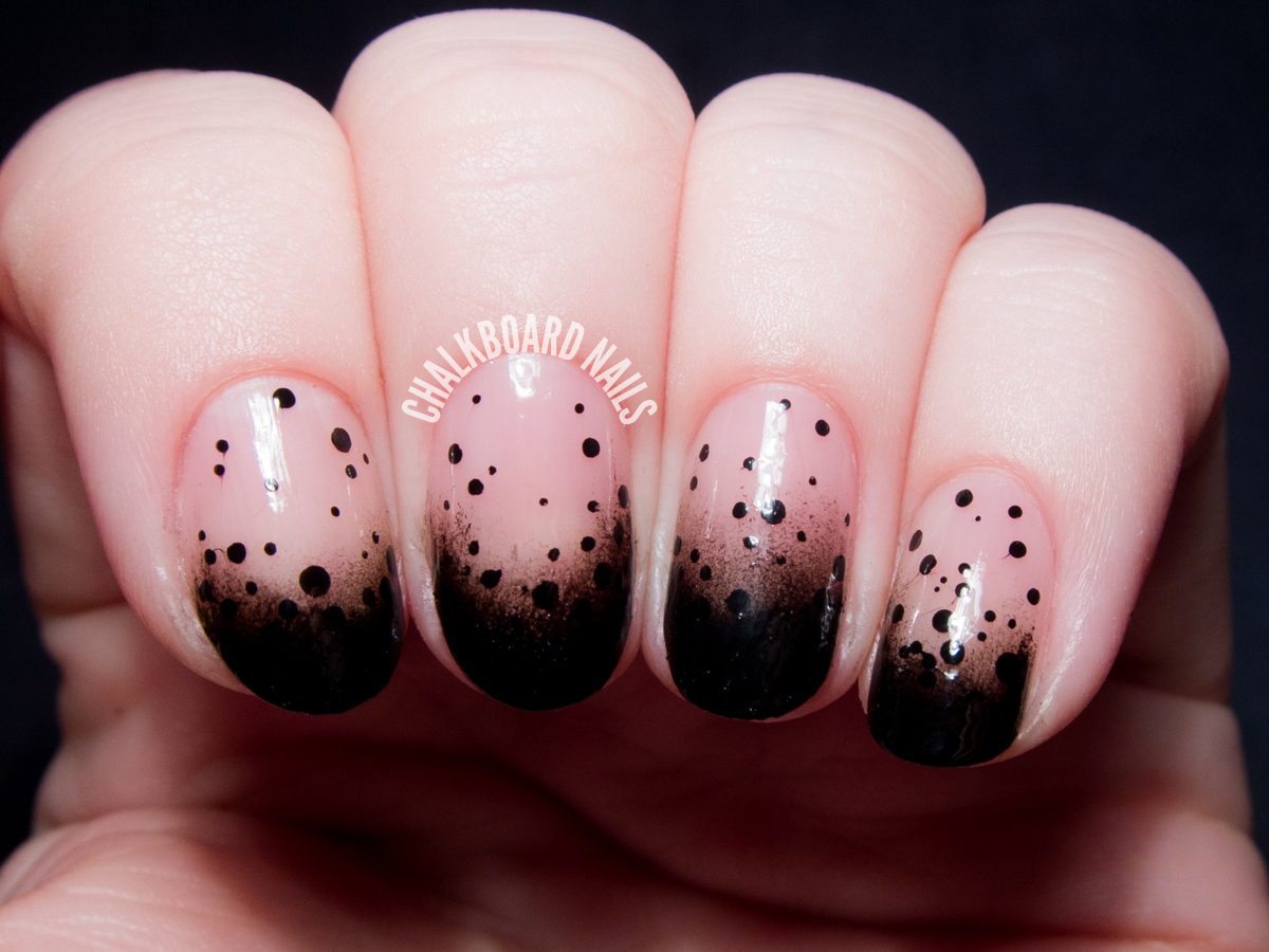 Nightmare-inspired nail art by @chalkboardnails