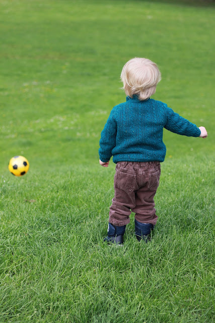 kicking the ball