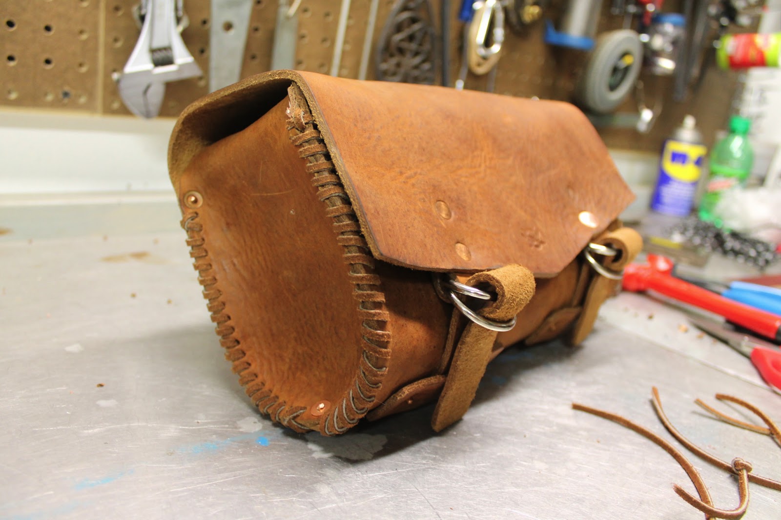 Rusty Knuckles Custom Motorcycle Leather Tool Pouches Rusty Knuckles Motors and Music for