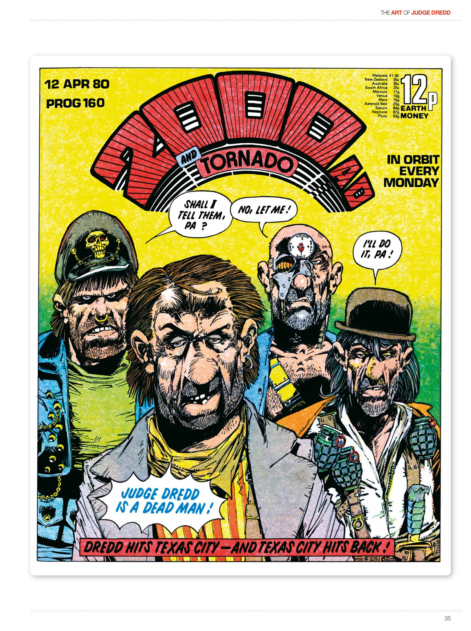 Read online The Art of Judge Dredd: Featuring 35 Years of Zarjaz Covers comic -  Issue # TPB (Part 1) - 36