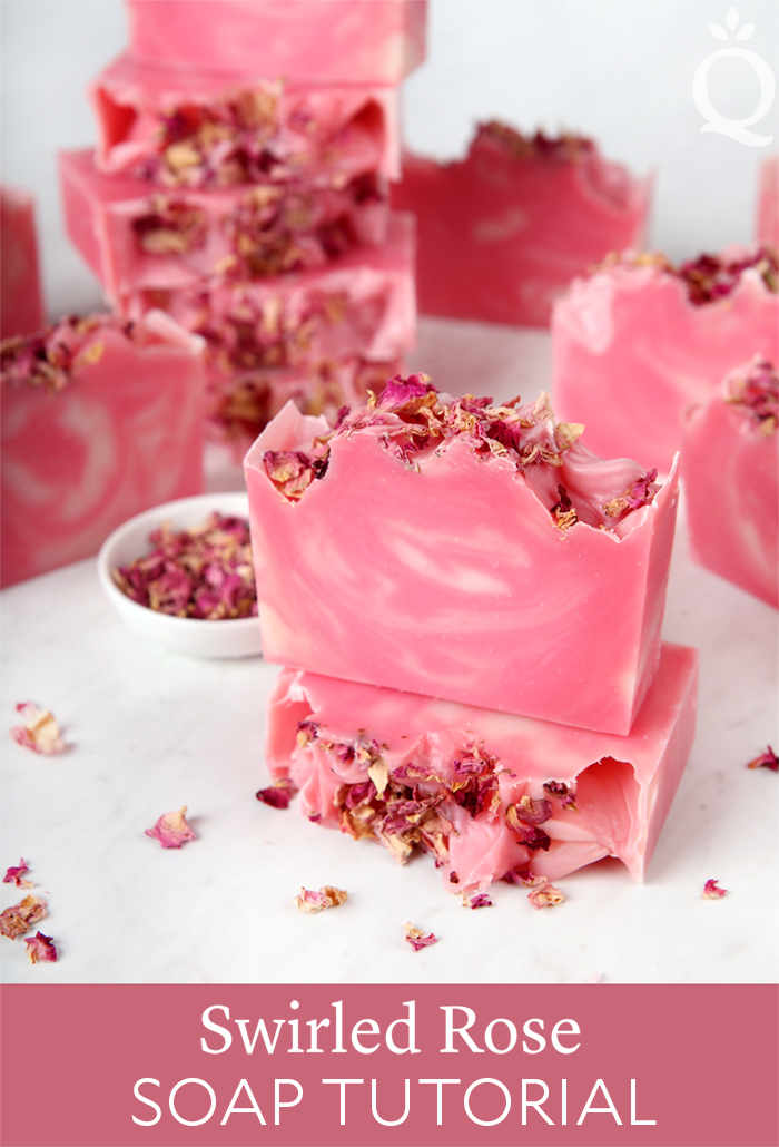 Making Scentz (aka Homemade Bath Products) Swirled Rose Soap Tutorial