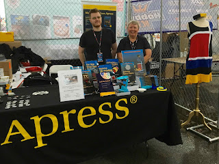 Joan and Rich at Apress booth