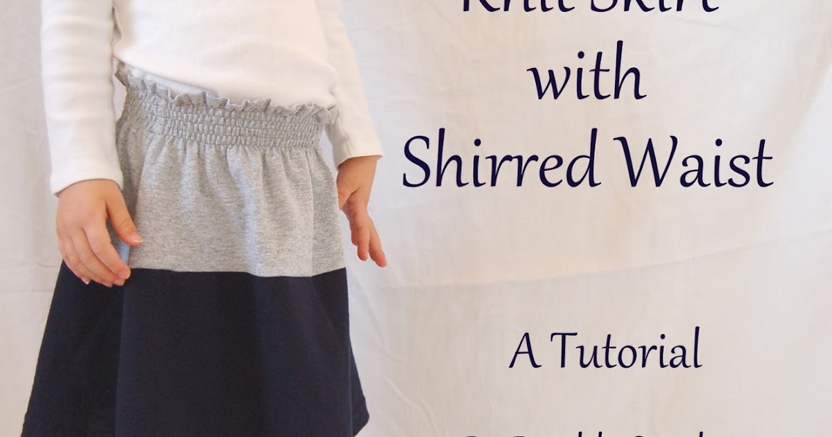 Double Stitching: Colorblocked Knit Skirt with Shirred Waist Tutorial