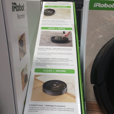 Close-up of Roomba display