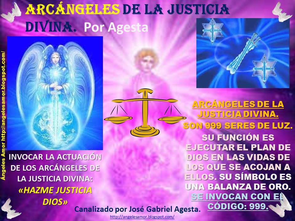 Ángeles Amor MENSAJE DE LOS ARCÁNGELES DE LA JUSTICIA DIVINA por José