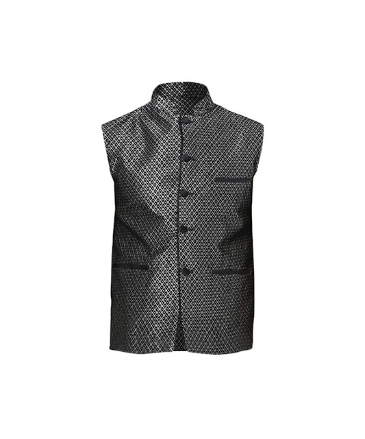 Yepme Adam Ethnic Jacket - Black & Golden_ INR 1499 Yepme Adam Ethnic Jacket - Black & Golden_ INR 1499