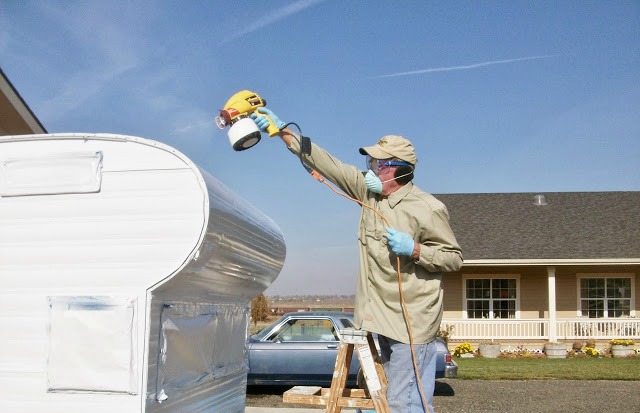 How to Paint a Vintage Trailer for Under $60