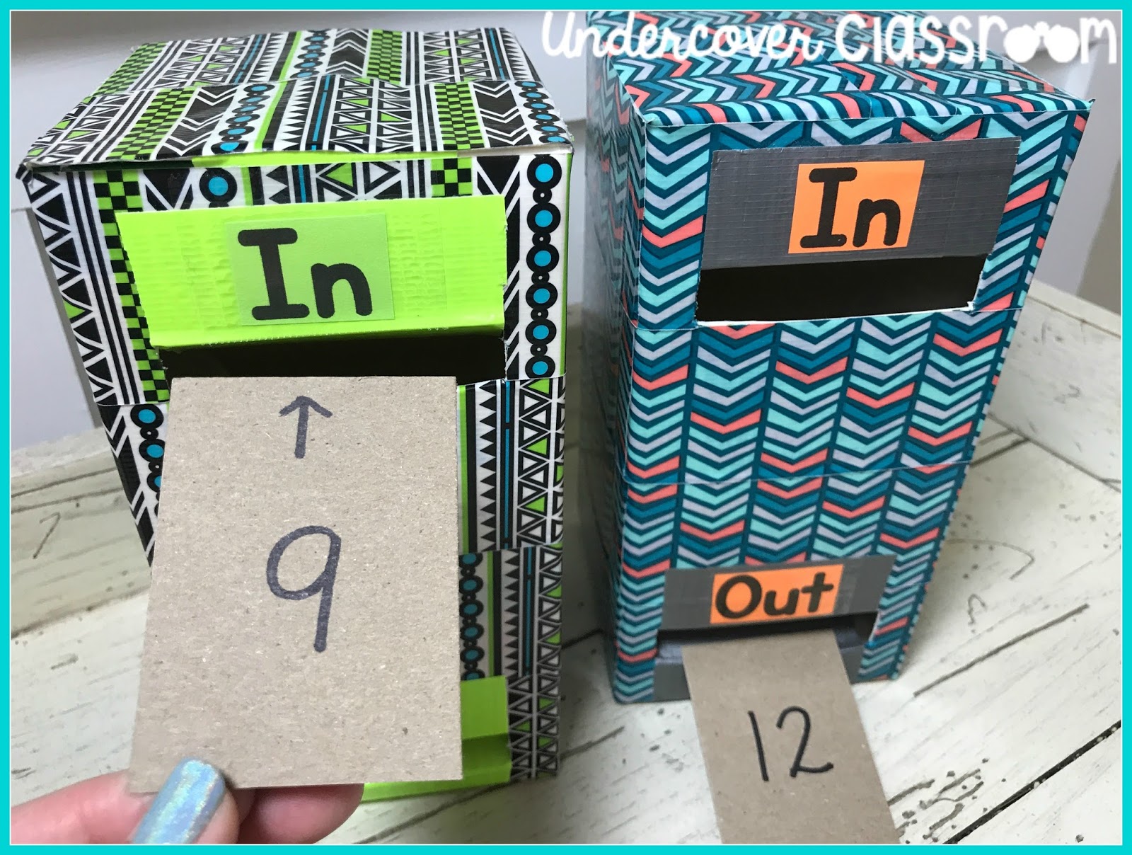 Turn an empty juice carton into a number function box that will introduce your students to algebraic thinking. Here's a tutorial that will teach you how to make a chute that "magically" flips your number cards over inside an in and out machine.