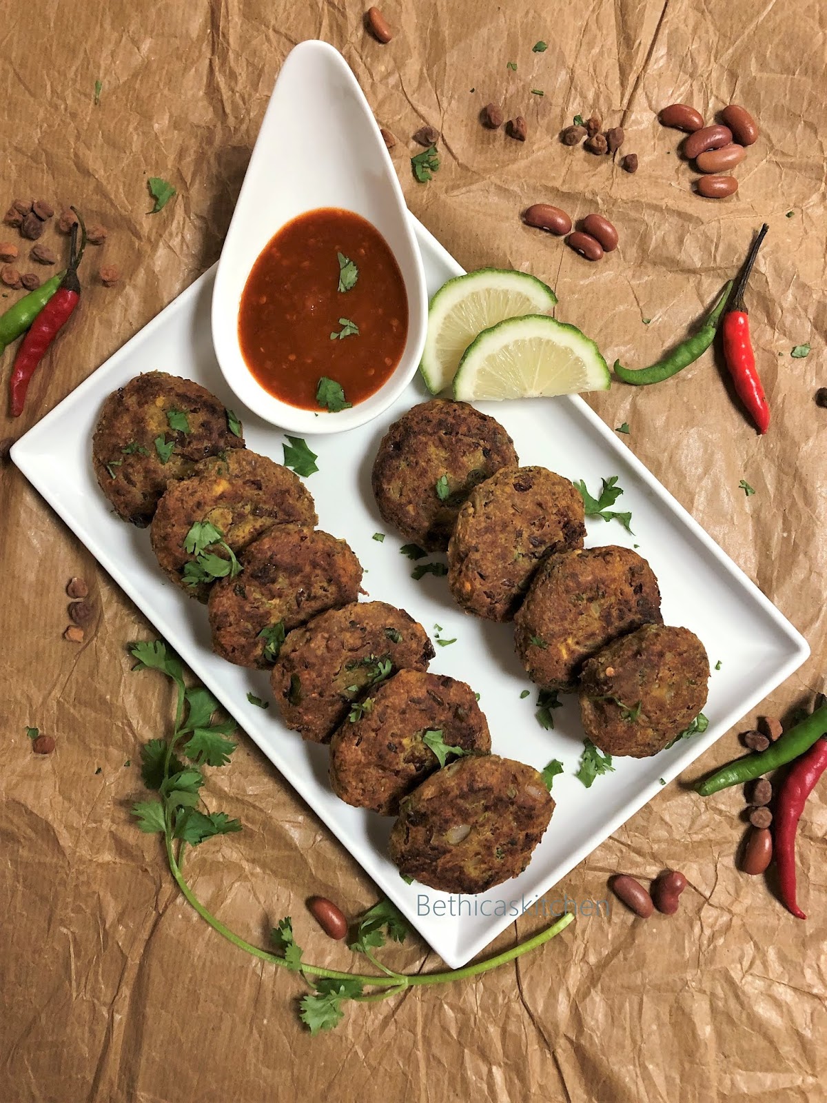Bethica's Kitchen Flavours: Rajma Chana Kebab (Kidney Beans Chickpea ...
