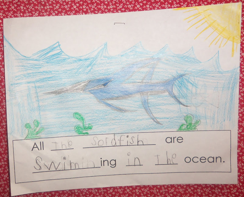 Mrs. Wood's Kindergarten Class Ocean Nouns and Verbs