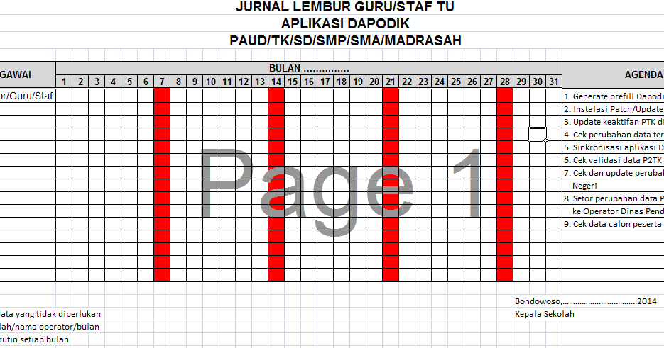 Contoh Jurnal Kegiatan Lembur Operator Dapodik Tahun 2019 Biologizone Contoh Jurnal Kegiatan Lembur Operator Dapodik Tahun 2019 Biologizone
